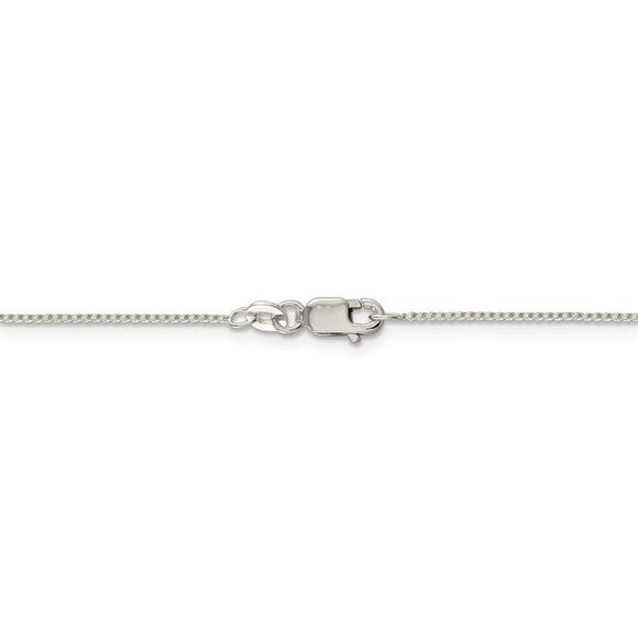 0.95mm, Sterling Silver Round Franco Chain Necklace, 18 Inch - Picture 4 of 8
